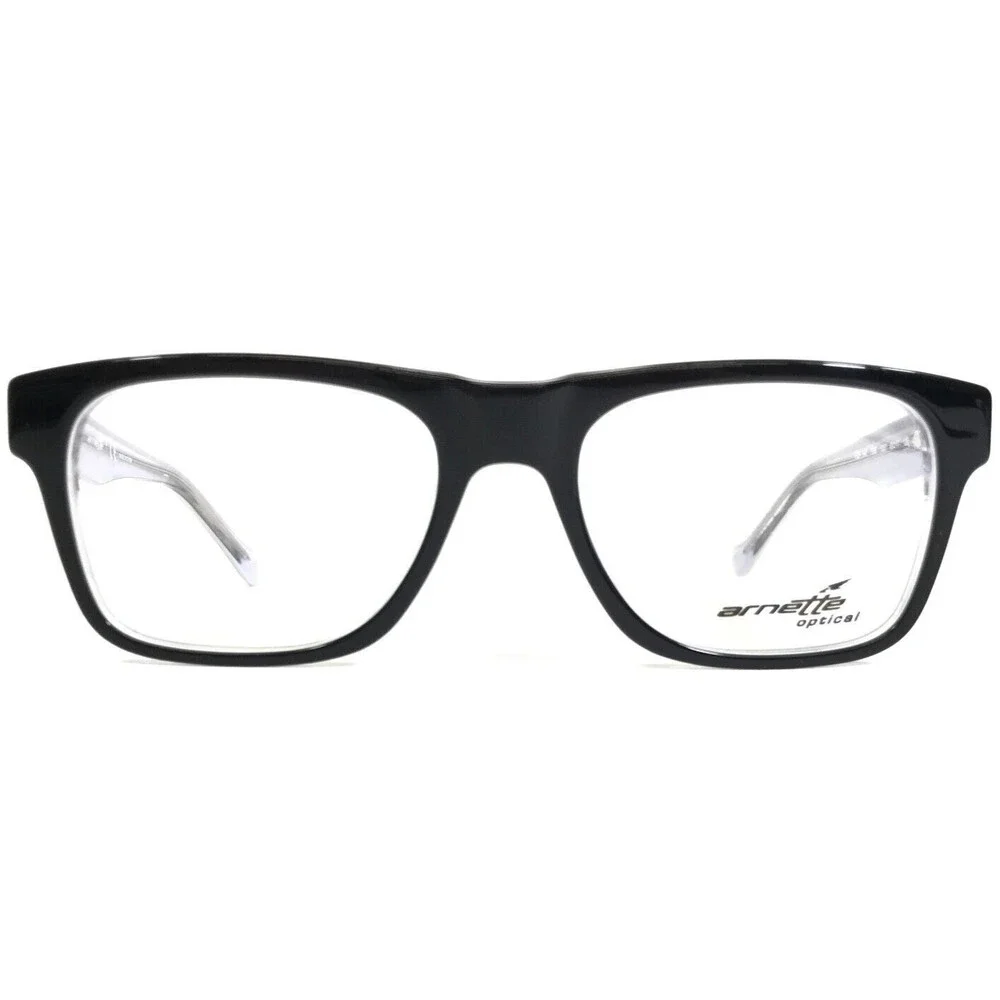 Arnette Small Eyeglasses Frames HIGH HAT 7086 1007 Black White Purple 49-17-135